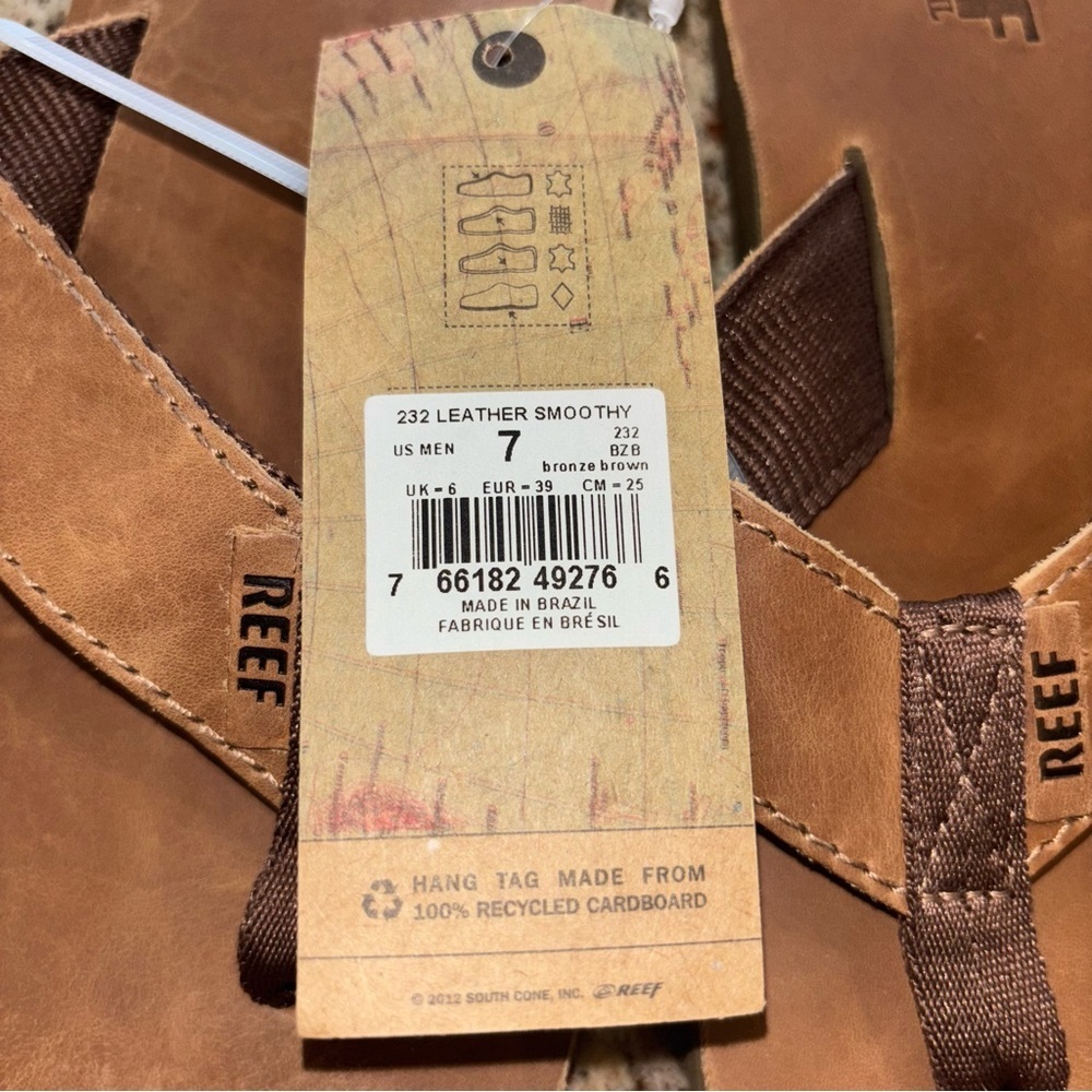 Reef Men's Brown Sandals 7 NWT - Picture 6 of 6